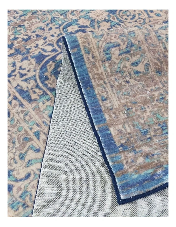 Fab Habitat Nimrit Traditional Machine Washable Rug in Multicolour image 3