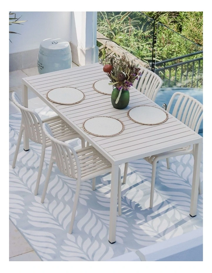 Fab Habitat Dibang Indoor Outdoor Rugs in Aqua Light Green and Cream image 2