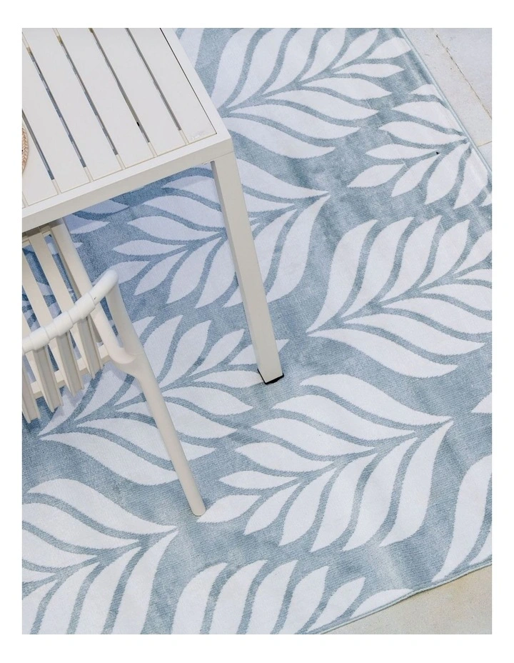 Fab Habitat Dibang Indoor Outdoor Rugs in Aqua Light Green and Cream image 6