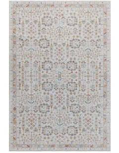 Fab Habitat Hamilton Distressed Machine Washable Rug in Multicolour