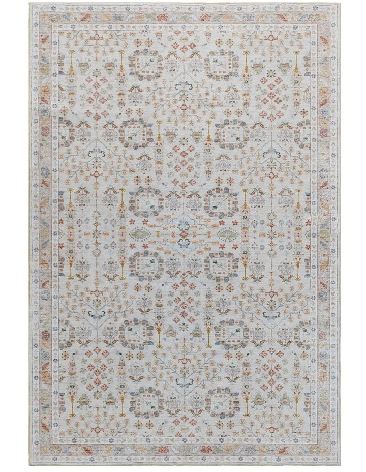 Fab Habitat Hamilton Distressed Machine Washable Rug in Multicolour image 1