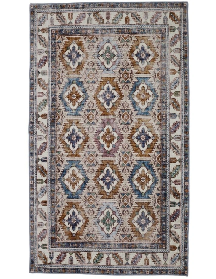 Fab Habitat Maisha Machine Washable Rug in Multicolour image 1