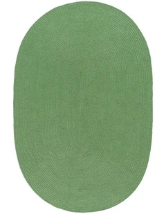 Fab Habitat Tula Oval Indoor Outdoor Rug in Sage