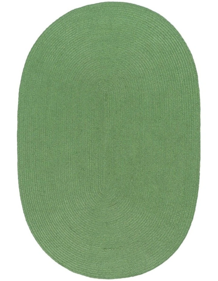 Fab Habitat Tula Oval Indoor Outdoor Rug in Sage image 1