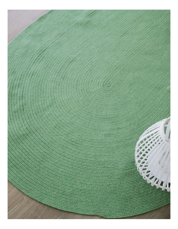Fab Habitat Tula Oval Indoor Outdoor Rug in Sage image 5