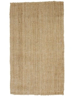 Fab Habitat Indira Jute Rug in Bleach and Natural