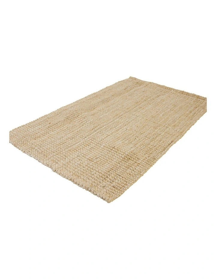 Fab Habitat Indira Jute Rug in Bleach and Natural image 2