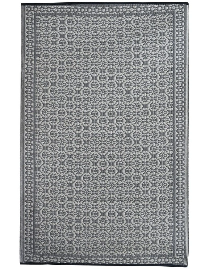 Fab Habitat Ronda Recycled Plastic Outdoor Rug in Grey image 3