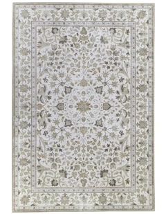 Fab Habitat Dhruv Distressed Machine Washable Rug in Multicolour
