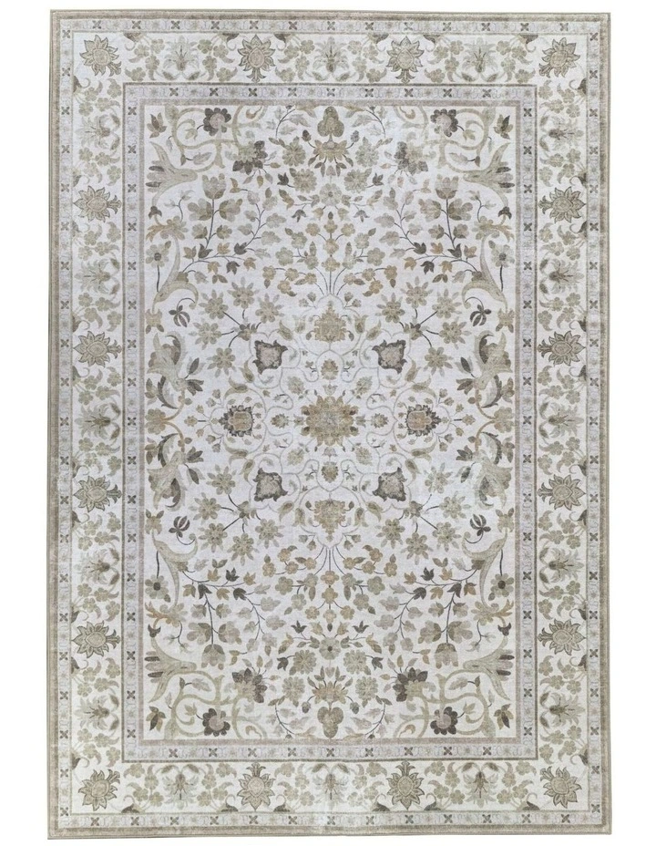 Fab Habitat Dhruv Distressed Machine Washable Rug in Multicolour image 1