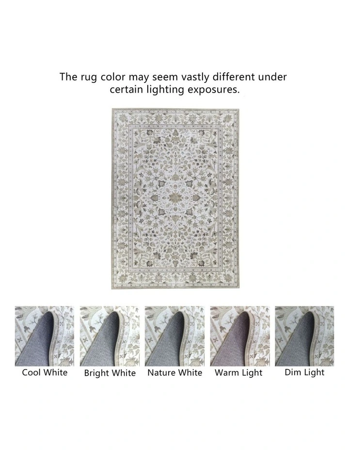 Fab Habitat Dhruv Distressed Machine Washable Rug in Multicolour image 5