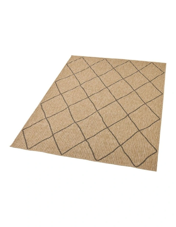 Fab Habitat Nara Indoor Outdoor rug in Black and Natural image 3