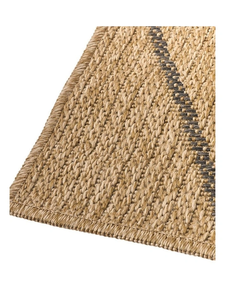 Fab Habitat Nara Indoor Outdoor rug in Black and Natural image 6
