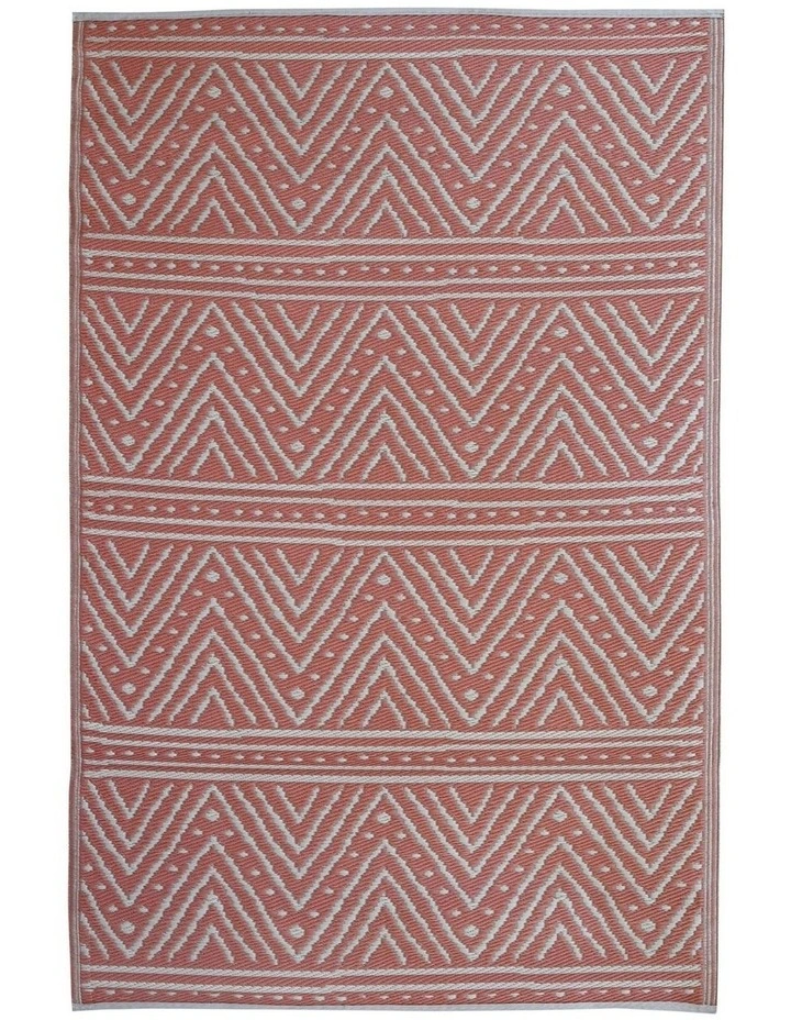 Fab Habitat Kona Recycled Plastic Outdoor Rug in Peach image 1