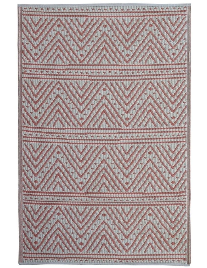 Fab Habitat Kona Recycled Plastic Outdoor Rug in Peach image 3