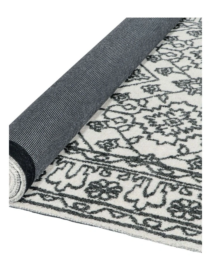 Fab Habitat Neel Wool Rug in Ivory and Black image 5