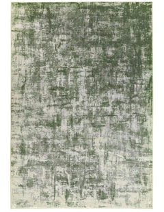 Fab Habitat Denau Distressed Machine Washable Rug in Green