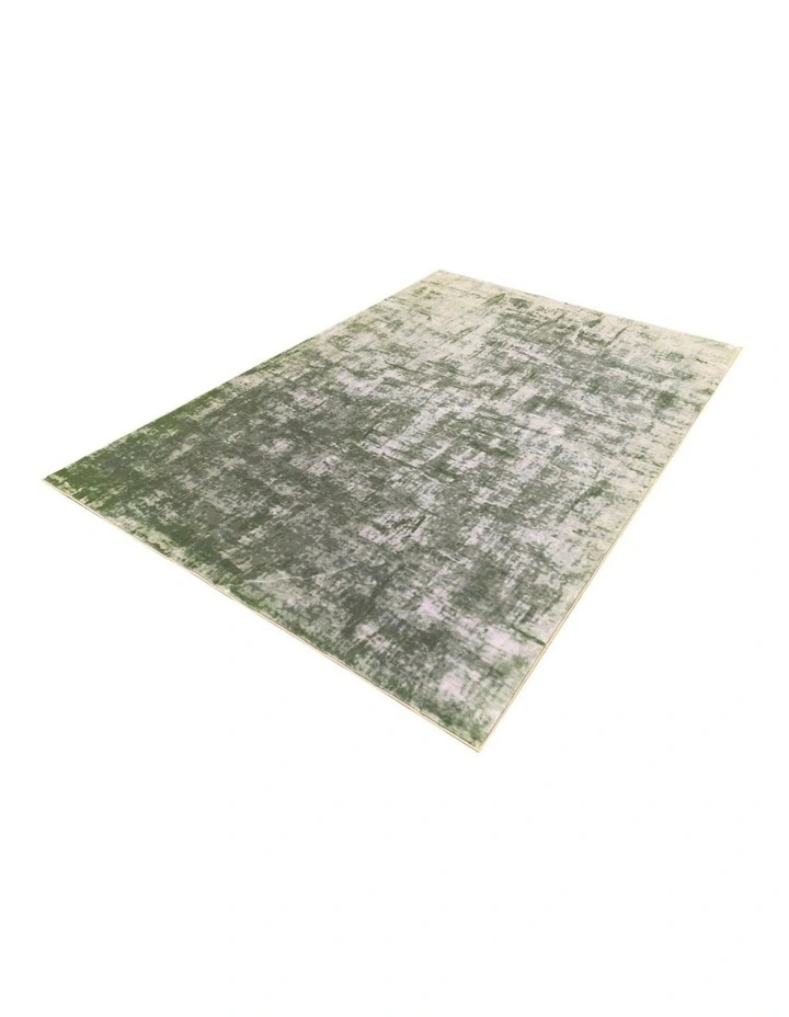 Fab Habitat Denau Distressed Machine Washable Rug in Green image 2