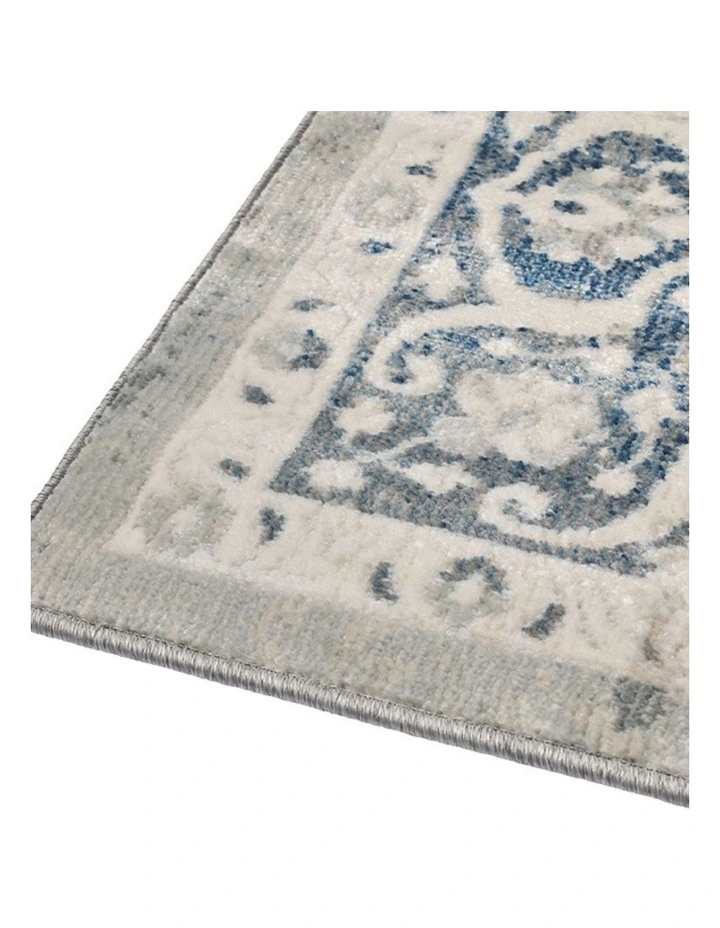 Fab Habitat Mangan Traditional Distressed Rug in Navy and White image 5