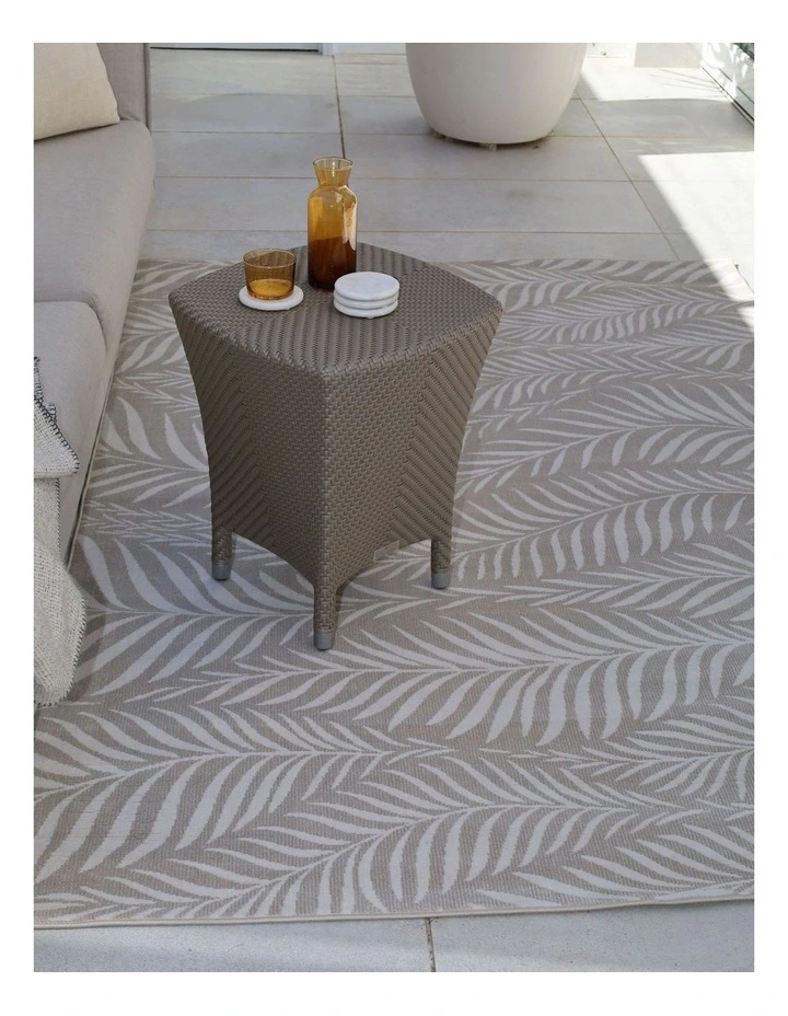 Fab Habitat Manad Botanical Indoor Outdoor Rugs in Beige image 2