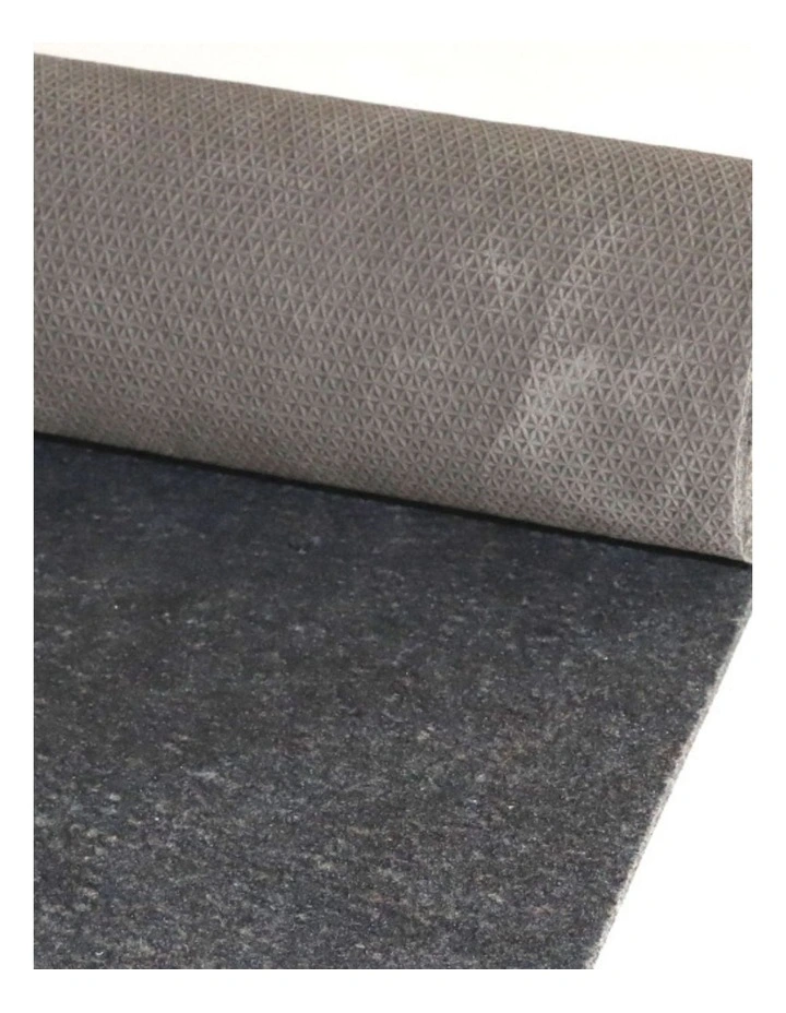 Fab Habitat Felt Rug Underlay with Non-Slip Rubber Backing in Black image 1