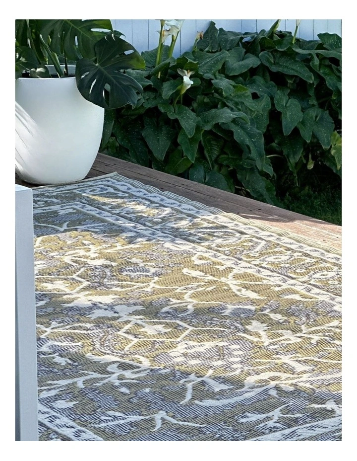 Fab Habitat Nain Recycled Plastic Outdoor Rug in Beige image 2