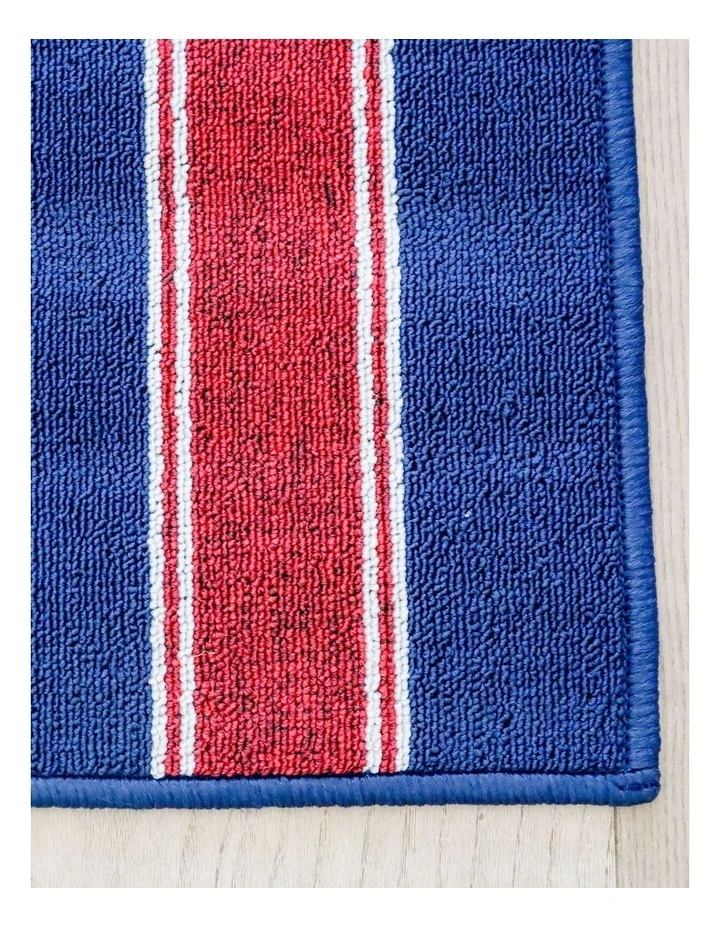 Fab Habitat Eloise Striped Polypropylene Kitchen Mat In Navy Blue image 5