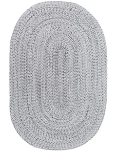 Fab Habitat Tula Oval Indoor Outdoor Rug in Grey