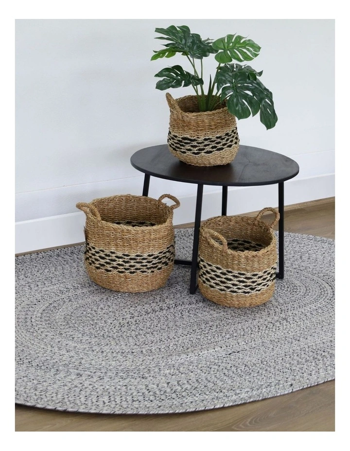 Fab Habitat Tula Oval Indoor Outdoor Rug in Grey image 2