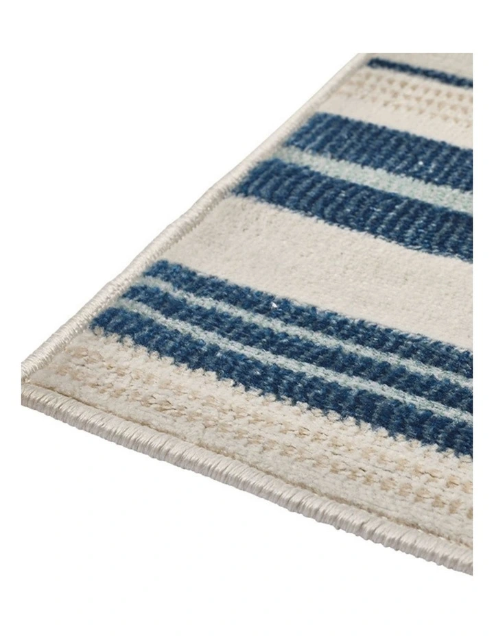 Fab Habitat Yomi Indoor Outdoor Rugs in Navy Blue and Cream image 5