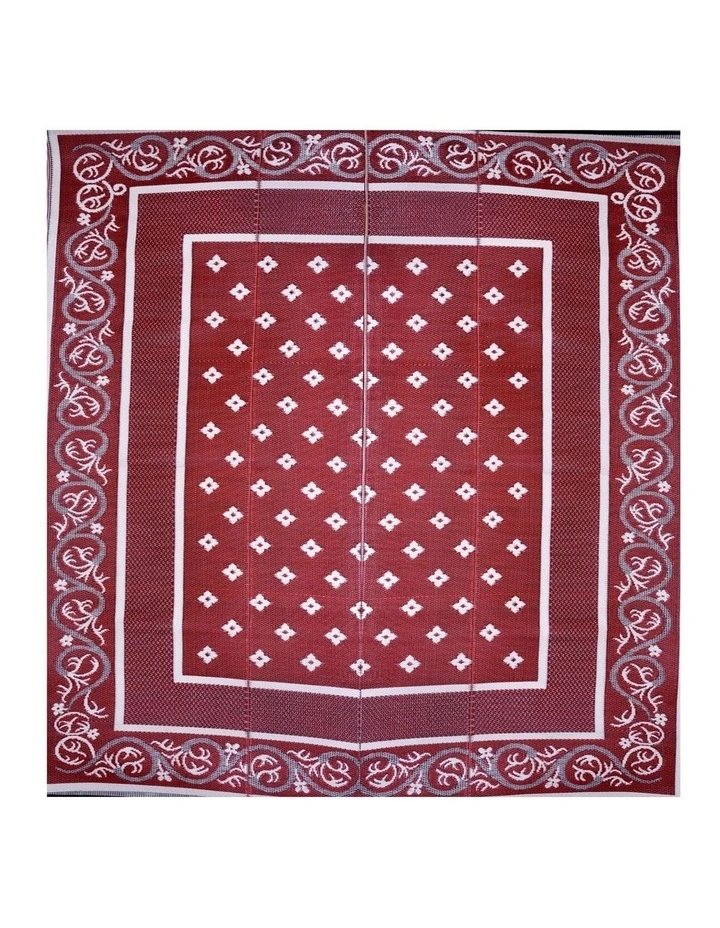 Fab Habitat Orissa Foldable Waterproof Large Camping Carpet for Outdoor in Red image 1