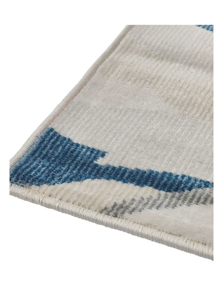 Fab Habitat Tawang Indoor Outdoor Rugs in Navy Blue and Cream image 5