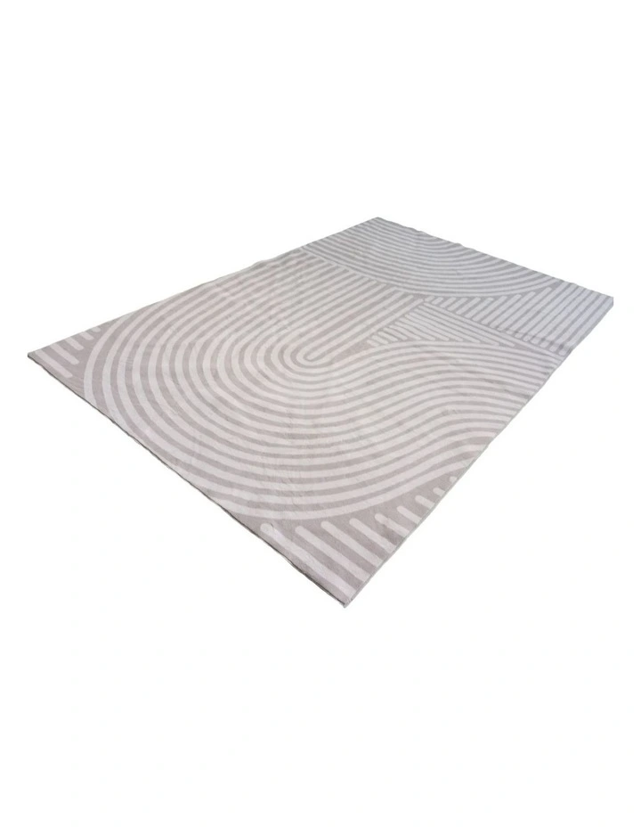 Fab Habitat Kavi Machine Washable Rug in Beige image 2