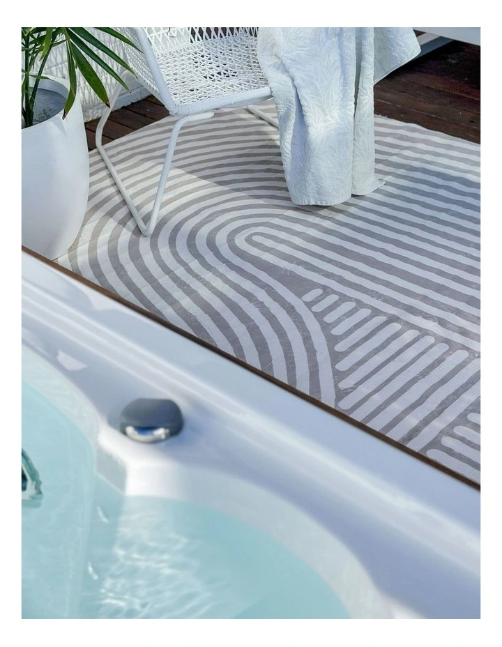 Fab Habitat Kavi Machine Washable Rug in Beige image 5