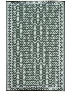 Fab Habitat Ronda Recycled Plastic Outdoor Rug in Sage