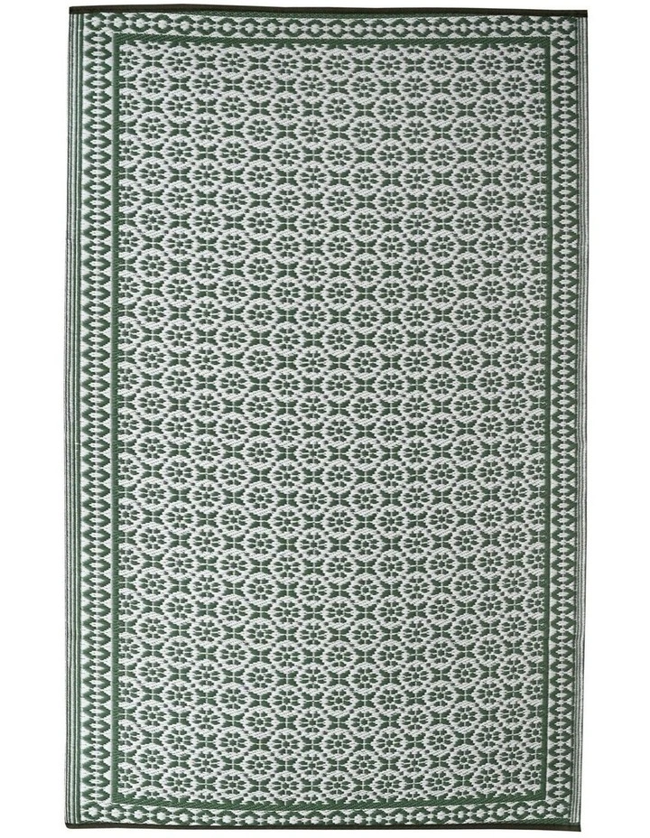 Fab Habitat Ronda Recycled Plastic Outdoor Rug in Sage image 3