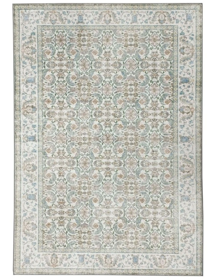 Fab Habitat Kingston Distressed Machine Washable Rug in Multicolour image 1