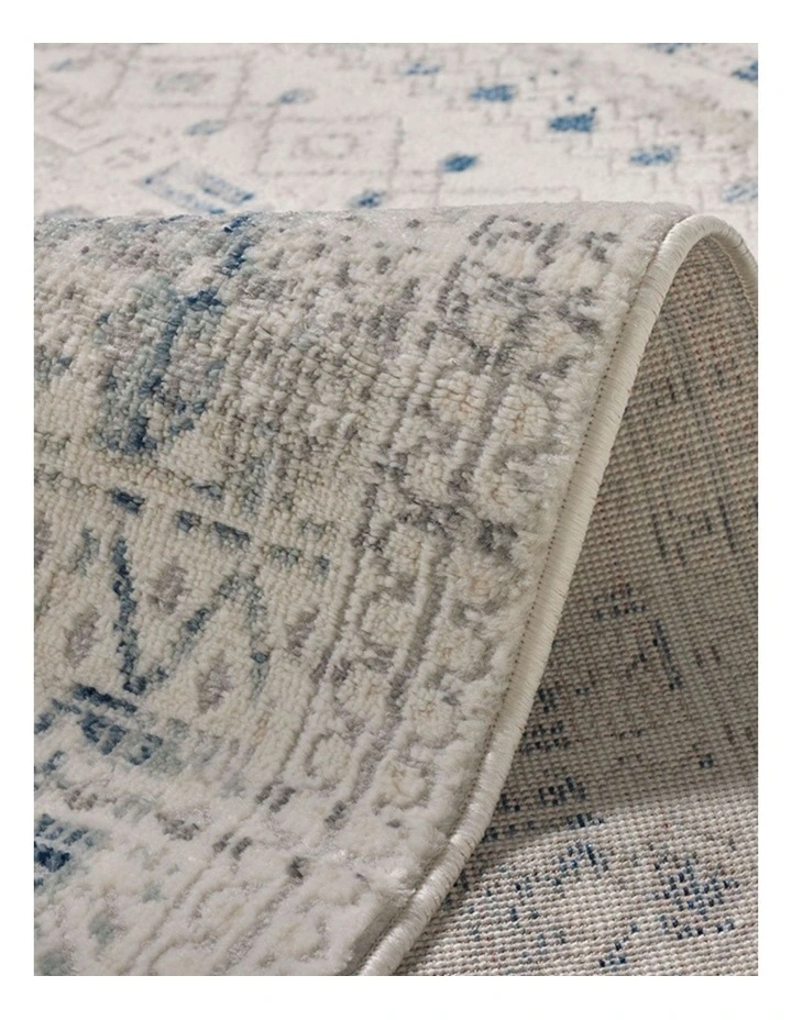 Fab Habitat Izmir Traditional Distrssed Rug in Navy and White image 4