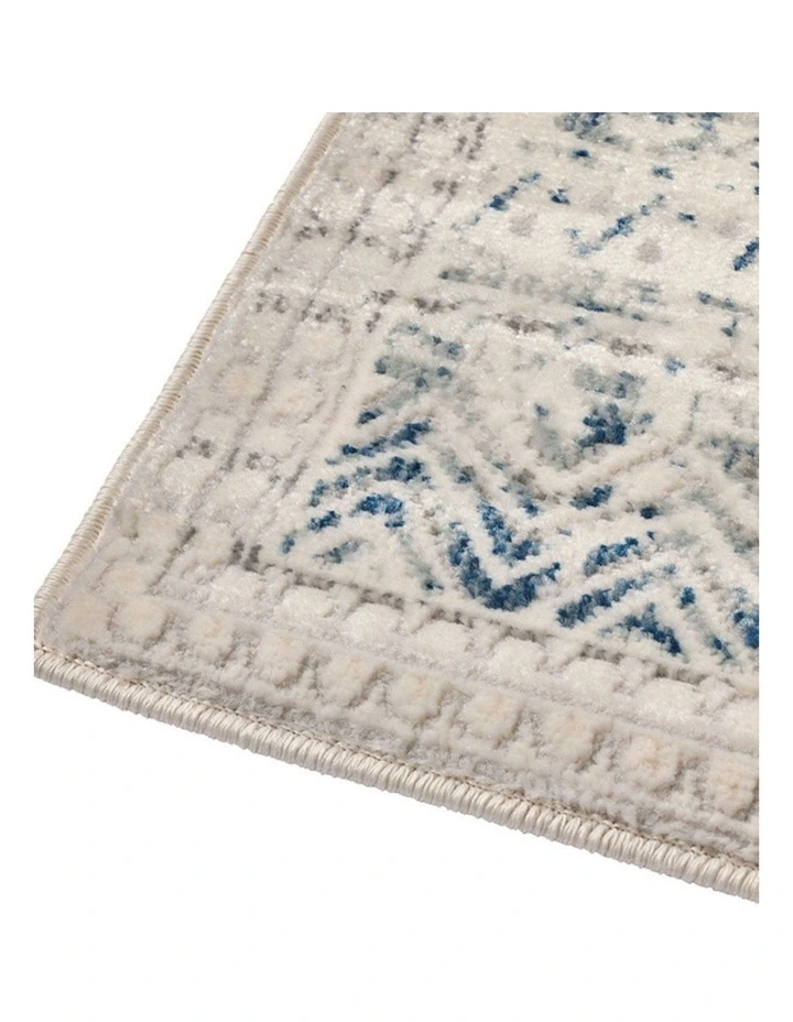 Fab Habitat Izmir Traditional Distrssed Rug in Navy and White image 5