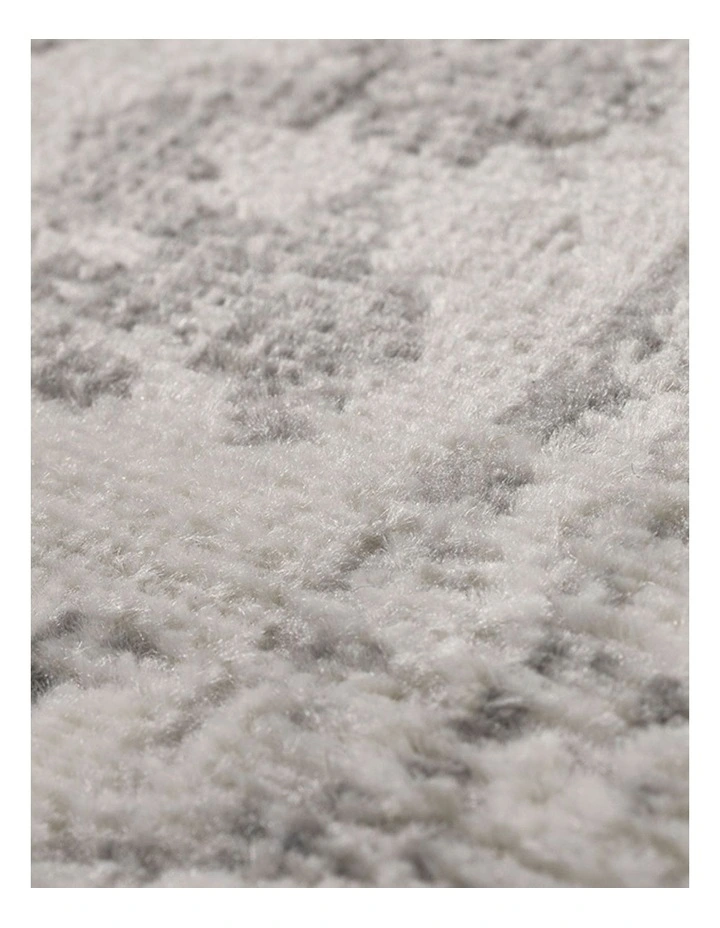 Fab Habitat Taipei Traditional Distrssed Rug in White and Grey image 3
