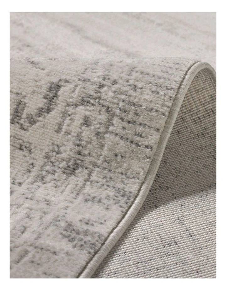 Fab Habitat Taipei Traditional Distrssed Rug in White and Grey image 4