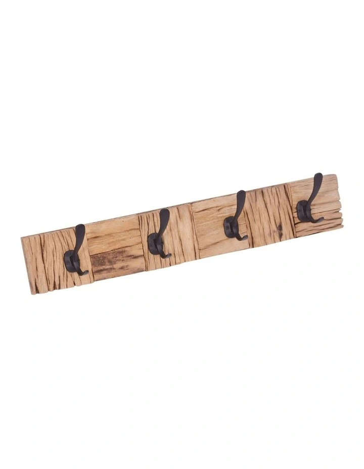 Fab Habitat Ara 60cm Wood and Metal Wall Hook in Natural image 2