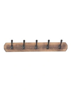 Fab Habitat Caelum 60cm Wood and Metal Wall Hook in Natural