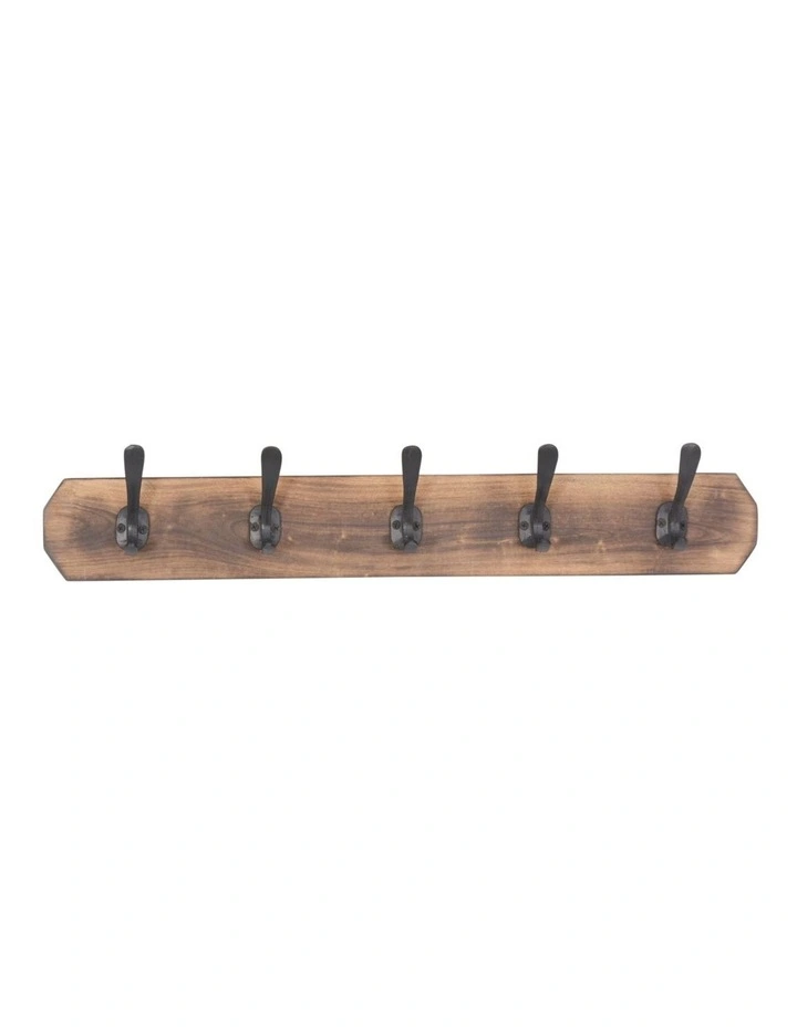 Fab Habitat Caelum 60cm Wood and Metal Wall Hook in Natural image 1