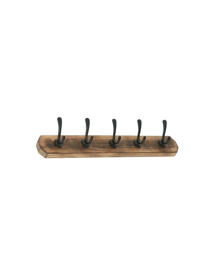 Fab Habitat Caelum 60cm Wood and Metal Wall Hook in Natural image 2