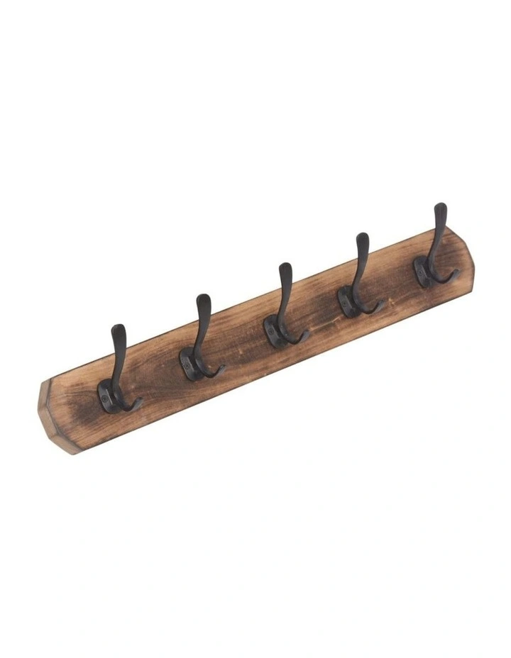 Fab Habitat Caelum 60cm Wood and Metal Wall Hook in Natural image 3