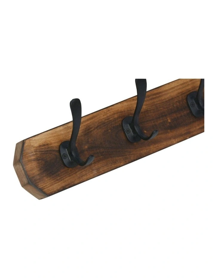 Fab Habitat Caelum 60cm Wood and Metal Wall Hook in Natural image 4