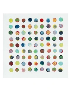 Grey Circles Modern Canvas Print With Geometric Pattern For Wall Dcor