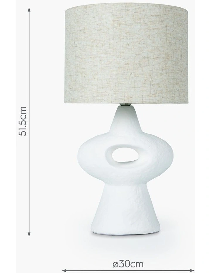 Halo Table Lamp 51cm in White image 2