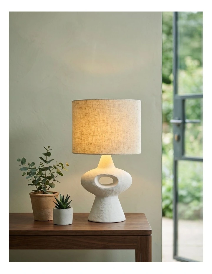 Halo Table Lamp 51cm in White image 4